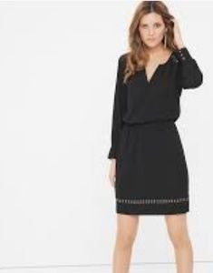 White house black market. Long sleeve boho dress